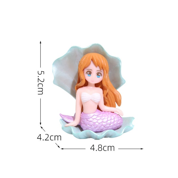 Aquarium Ornament Mermaid Resin Ornament Creative Cartoon Aquar 4