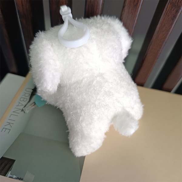 e Love Heart Dog Plysj Doll Nøkkelringer Ring Fluffy Soft Stuffed 1pc
