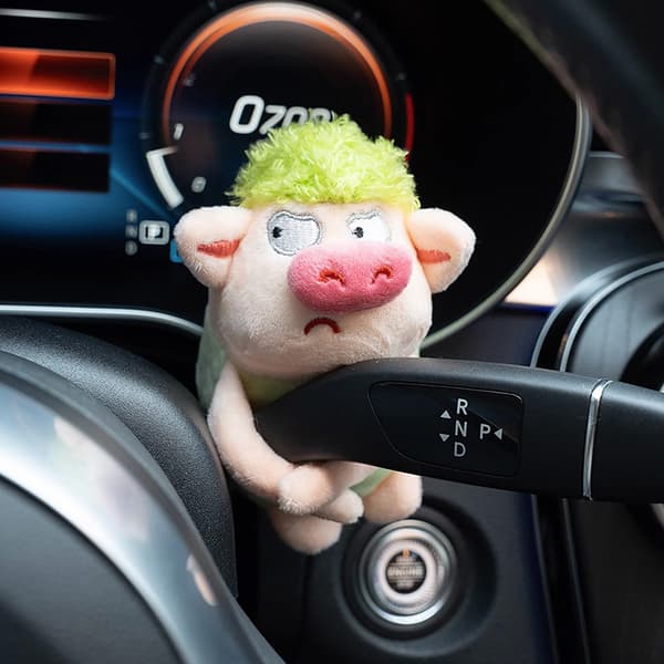 Bil Blinkvisker Cartoon Decoration Mini e Piggy Plush Dol A5