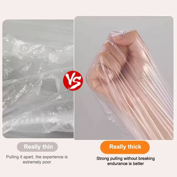 Engangs støvtrekk Elastisk plast støvfilm Sofatrekk Støvtett 3