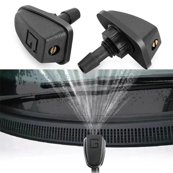 2 stk/sett Bil Universal Frontrute Vindusvisker Dyse Jet Spray 2pcs