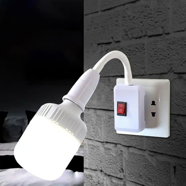 E27 Lampe Justerbart Lys Flexible Bend Mobile Test LED Light S