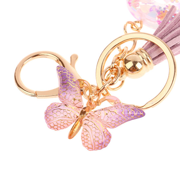 1 kpl A-Z Letters avaimenperä naisille Tupsu Butterfly Pendant Ini H
