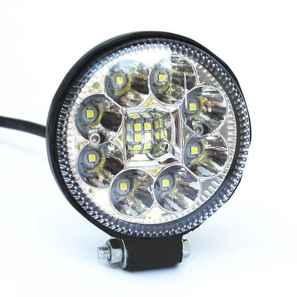 Pyöreä LED-kohdevalo, korkea kirkkaus, vedenpitävä, universaali Black