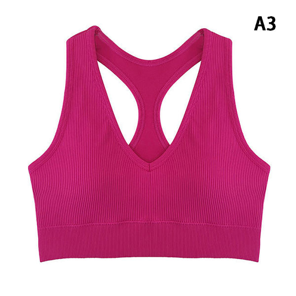 Naisten urheiluliivit Top Push Up Fitness Joogarintaliivit Alusvaatteet Sport T Rose red