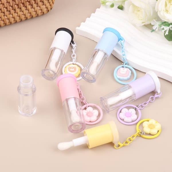 Klare Lipgloss-tuber, påfyllbare, tomme glasur-lipglossbeholdere Blue