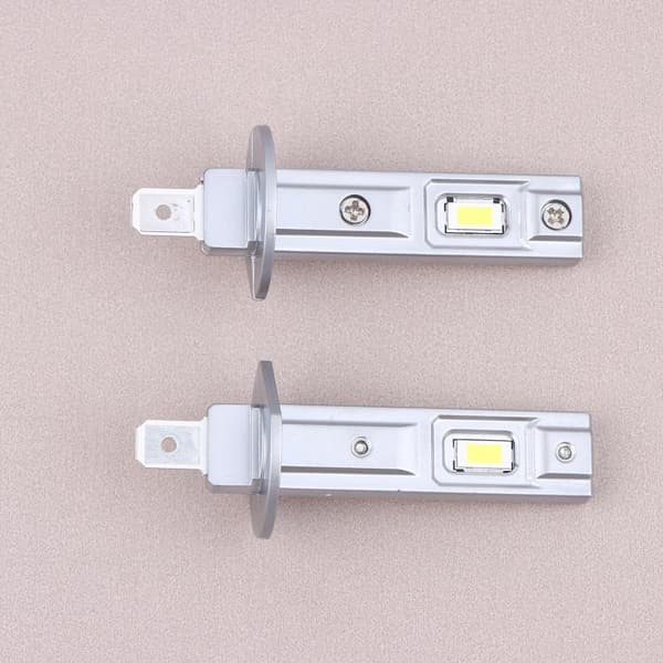 2 stk H1 LED frontlyspærer for bil tåkelys 500W 4000LM Aut 2Pcs