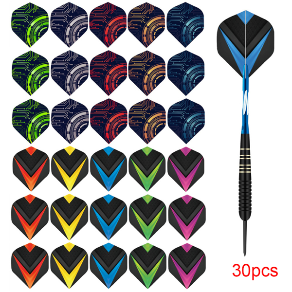 30st/ set Professional Darts Flights Dart Wing Plast 30pcs E