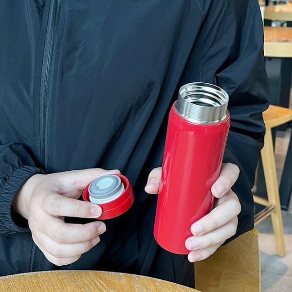 200 ml minitermospullo kahvimuki ruostumaton teräs eristetty Red