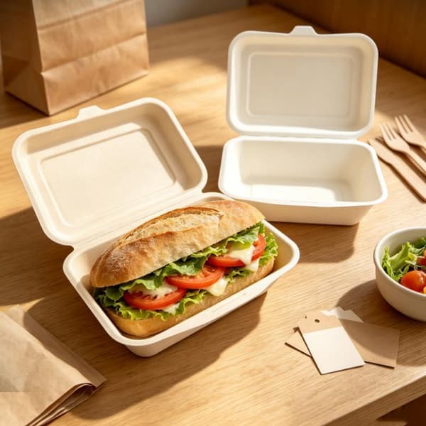 10 stk. engangsemballage madpakke grøntsagsfrugtsalat Bento A2