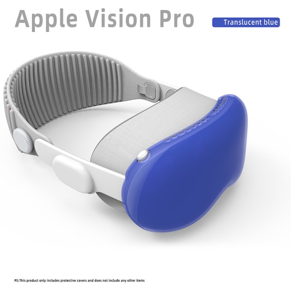 Til Apple Vision Pro Protective Cover TPU Soft Slim Protective Transparent Blue