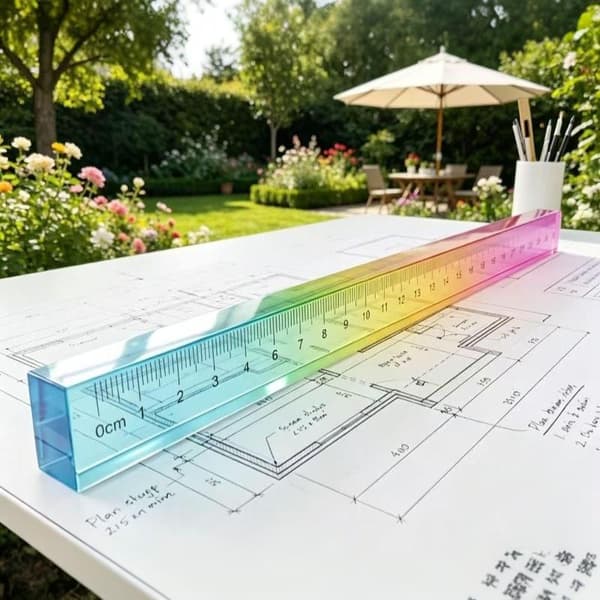Lige kant terning geometrisk tegneværktøj tegning og måling
