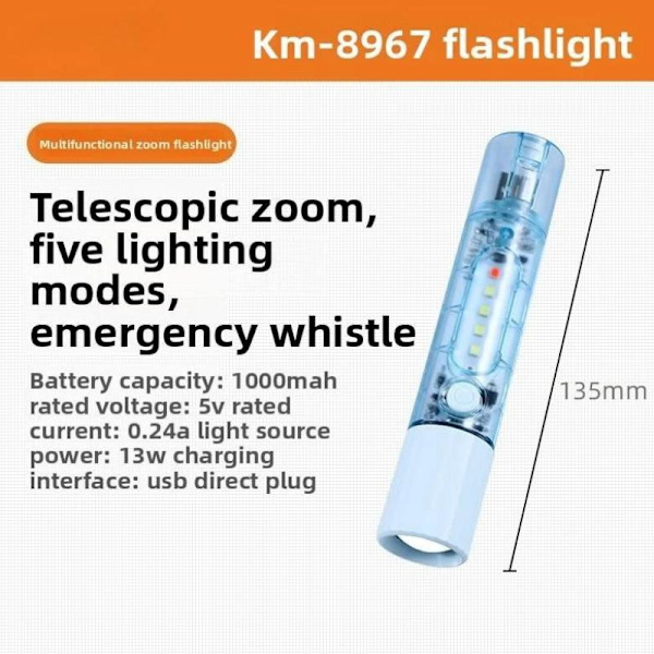 LED-taskulamppu - Erittäin kirkas Pink