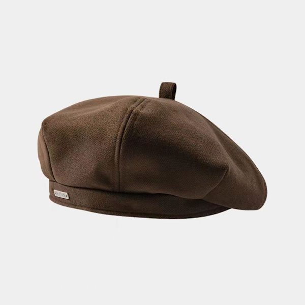 Kvinner S Allsidig Beret Vår Sommer Høst Vinter Hatt Mote Coffee