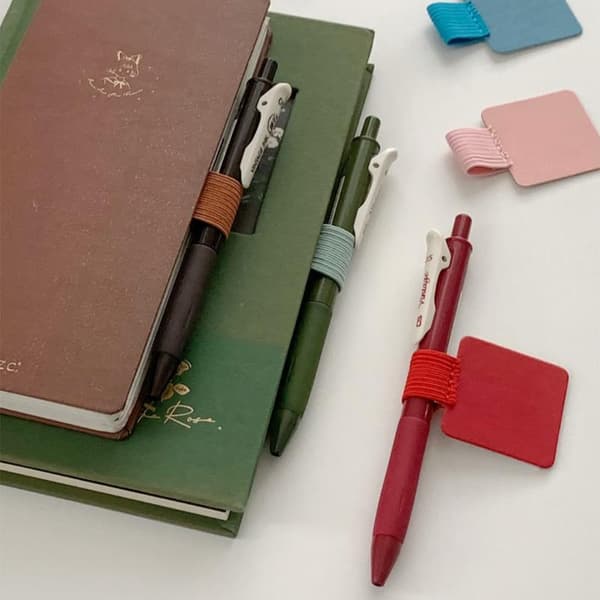 5/10 stk. elastisk pennholder for notatbøker, journaler, planleggere Sky blue 5pcs