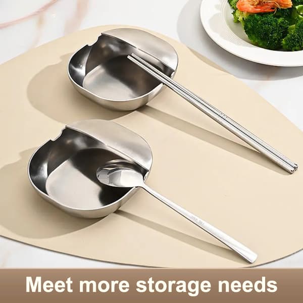 Komfurskeholder i rustfrit stål, selvstående redskabsramme 2pcs