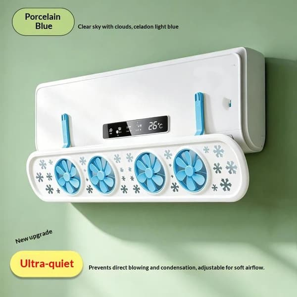 Justerbar Aircondition Vindafviser Med Stille Ventilator Anti D A3