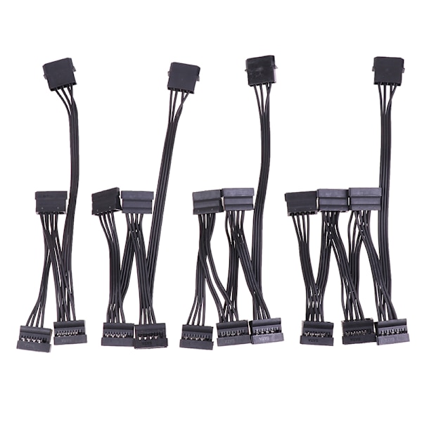 4Pin 1 han til 3/4/5/6 hun splitter SATA Power Extension Har 2(1 to 4 way)