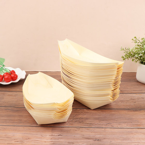 Hjemmefest Bryllupsutstyr Sushi Salat Dessertbolle Furuved 13.5cm*7.7cm