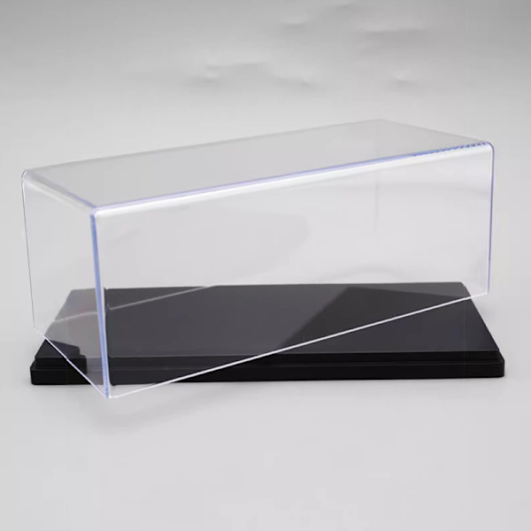 1:43 Bilmodel Displayboks Transparent Beskyttende Etui Akryl Black