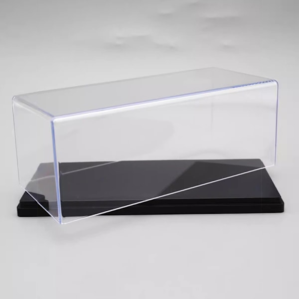 1:43 Bilmodell Displayboks Transparent Beskyttende Etui Akryl Black