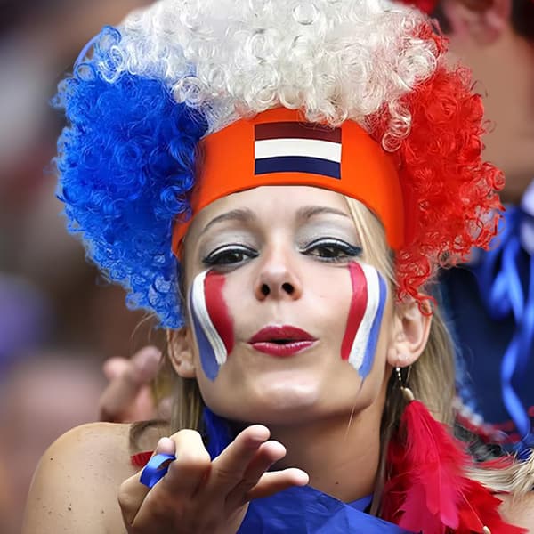 Fotballfan Parykk Pannebånd E