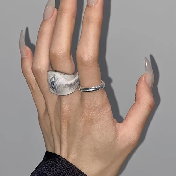 PU Ring med Unik Øye Boho Chic Statement Øyering Smykker Fo A1
