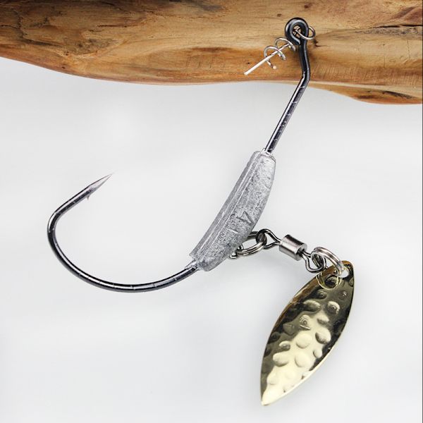 Crank Hook Metal Spoon Sequins Lisää paino-uistimia Twist Lockilla golden 7