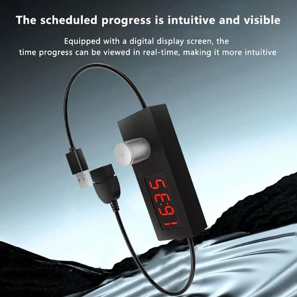 Pålitlig digital display USB-timeromkopplare bärbar justerbar P 1PC