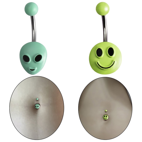 Hauskat naparenkaat ruostumattomasta teräksestä Creative Navel Nail Pi A2