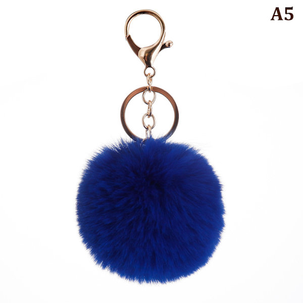 8cm e Key Pehmeä Fluffy Fur Ball Avaimenperä Fluffy Avaimenperät Trink A5