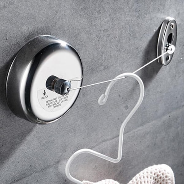 Teleskopisk usynlig veggmontert klesvask Retractable tørketrommel