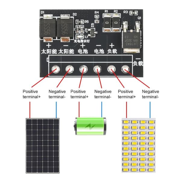DC 6-45V Solar Street Light Control Board LED Light Fully Autom A4