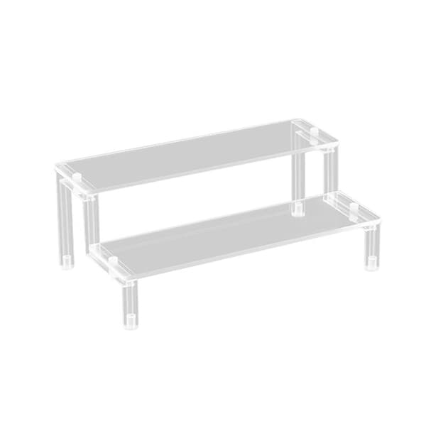 Figur Holdbar Akryl Display Stand Legetøjsopbevaring Figur Display Transparent B
