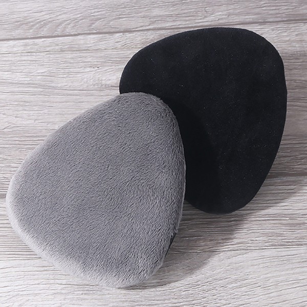 10,8 cm Makeup Powder Puff Myk Large Drop Velour Puff Cosmetic Gray