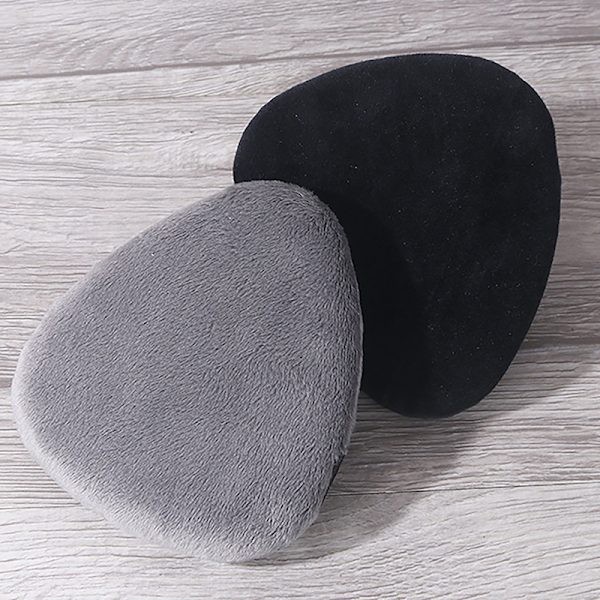 10,8 cm Meikkipuuteri Puff Soft Large Drop Velour Puff Cosmetic Gray