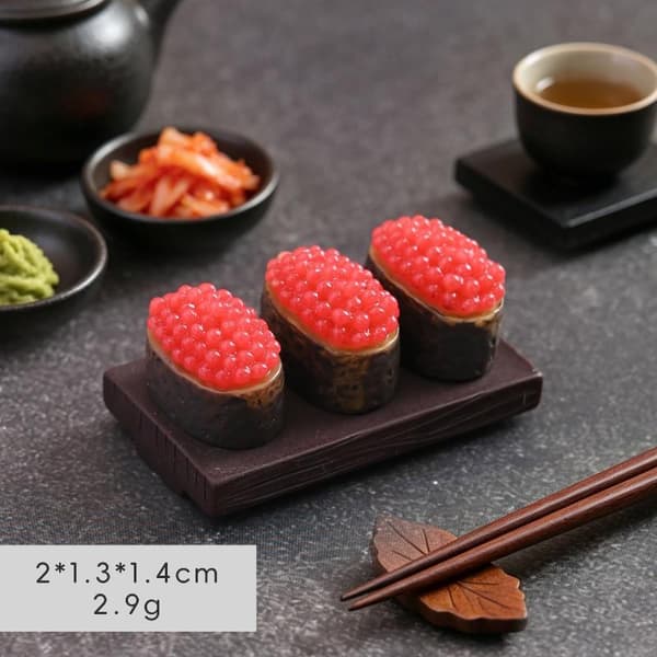 10 kpl Mini Sushi-malli Lohimäti Makea Katkarapu DIY Nukkekoti D A2