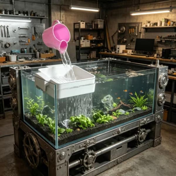 Akvarium Fisketank Vandskift Flow Diffuser Anti-Sifon Sand A