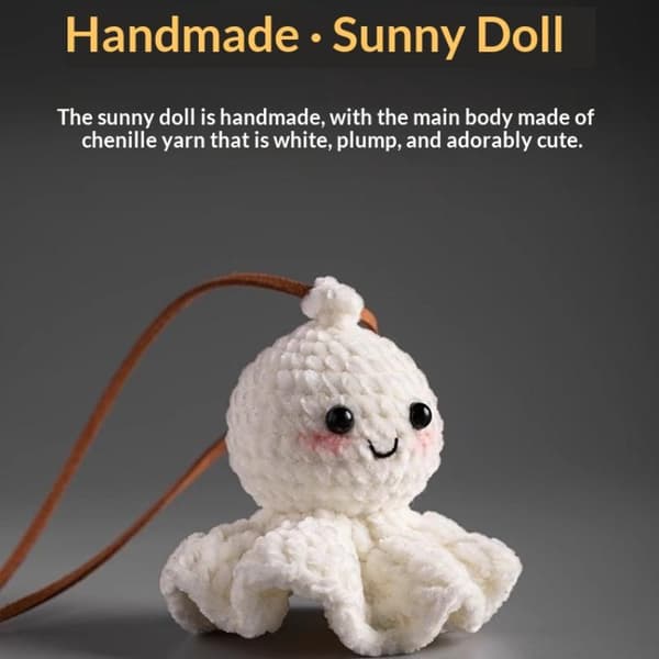 e Pehmoinen Sunny Doll Auton Ripustusriipus Peilikoristeet Pehmo C A2
