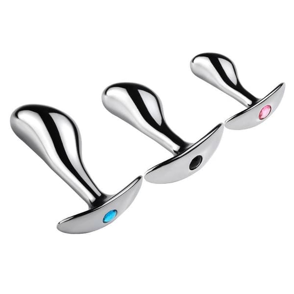 Metall Analsexplugg G-punktsstimulator Prostatamassage Butt Plugg W A3