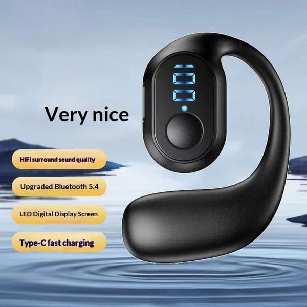 Trådlöst headset 180° rotation justerbar vänster höger öppen Bluet A10
