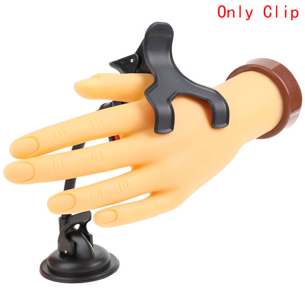 1Pc Nail Art Practice Hands Bordklemme for manikyrfinger