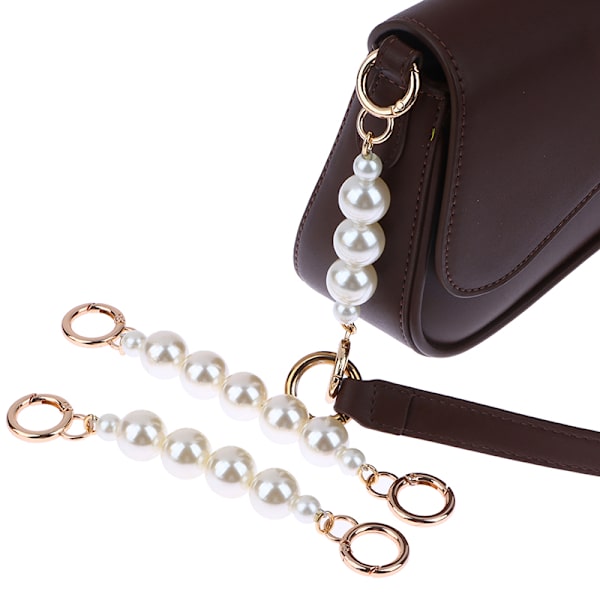 Laukun jatkoketju Crossbody kukkaro Pearl Chain Strap Käsilaukku D 18CM