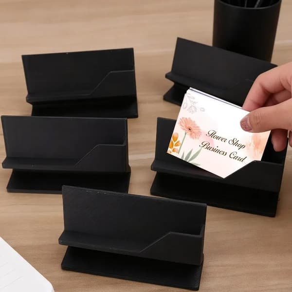 1 stk. minimalistisk visitkortholder Black