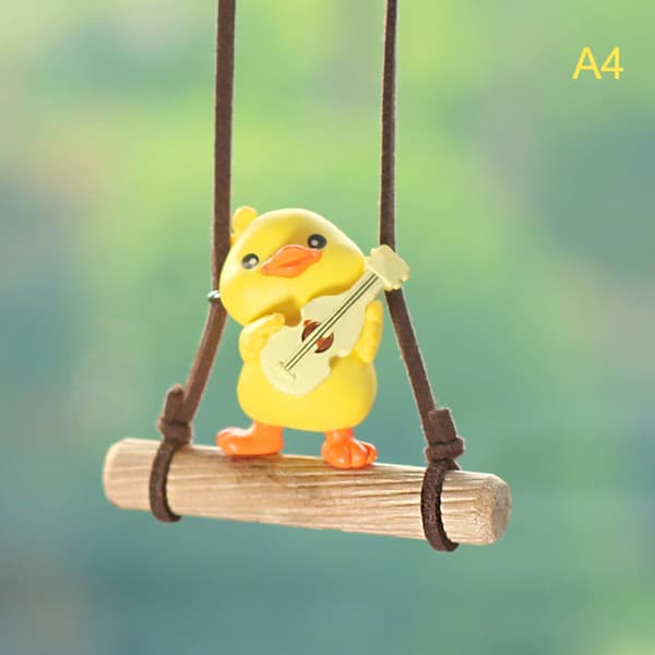 Tecknad e animerade biltillbehör Swinging Duck hänge Car Ac A2