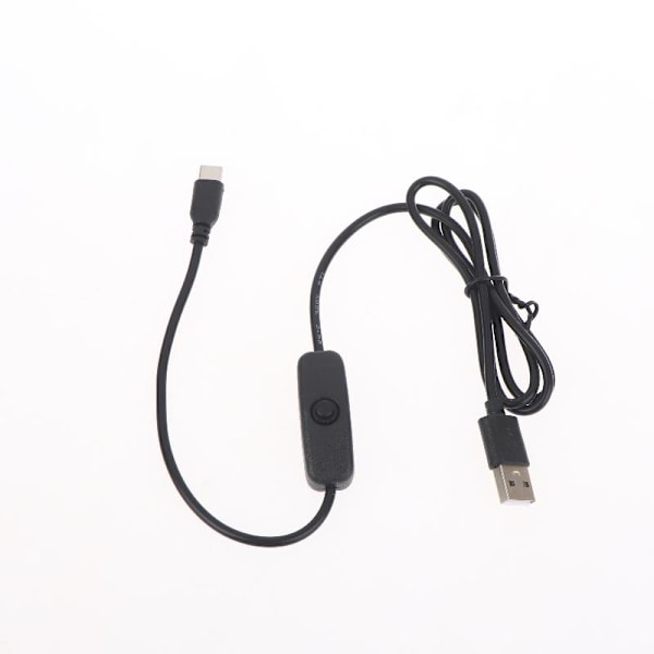 1/2/3 kpl Raspberry Pi 3 4 -virtakytkimelle USB C -jatkokaapeli 100cm cable 1pcs