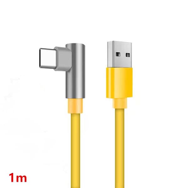 120W 6A USB Typ C Snabbladdningskabel 90 Graders Armbåge För Telefon WT2