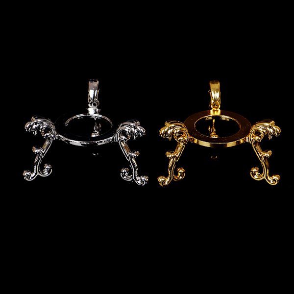 Forgyldt Display Ædelsten Æg Støtte Base Krystal Kugle Stan Gold