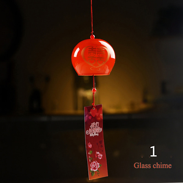 1 stk vindklokke Japan vindklokker håndlaget glass Furin hjem Offi 2
