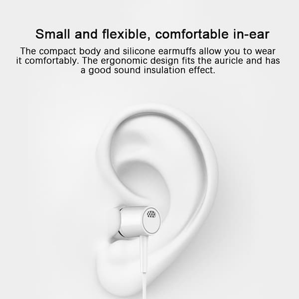 Headset 3,5 mm Öronsnäckor Hög kvalitet In-ear För Telefon Dator He Black